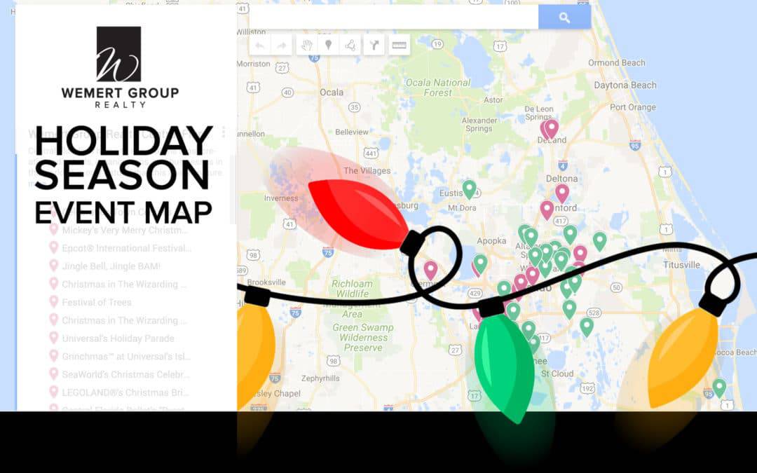 Central Florida Holiday Season Event Map
