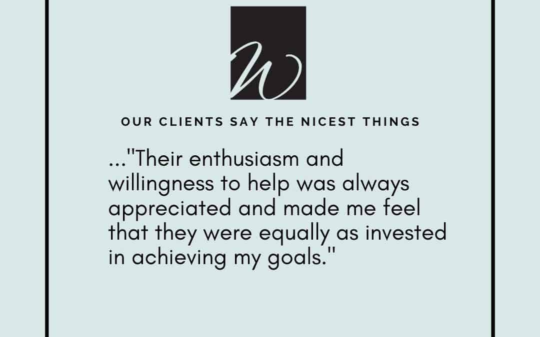 Our Clients Say The Nicest Things – Wemert Group Realty