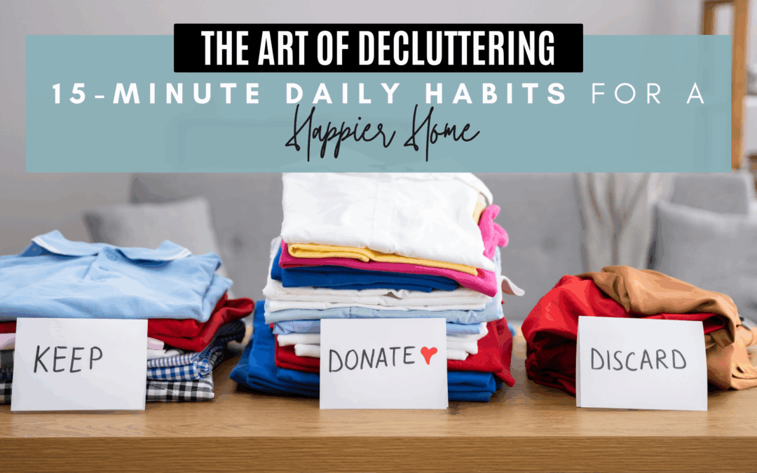 The Art of Decluttering: 15-Minute Daily Habits for a Happier Home