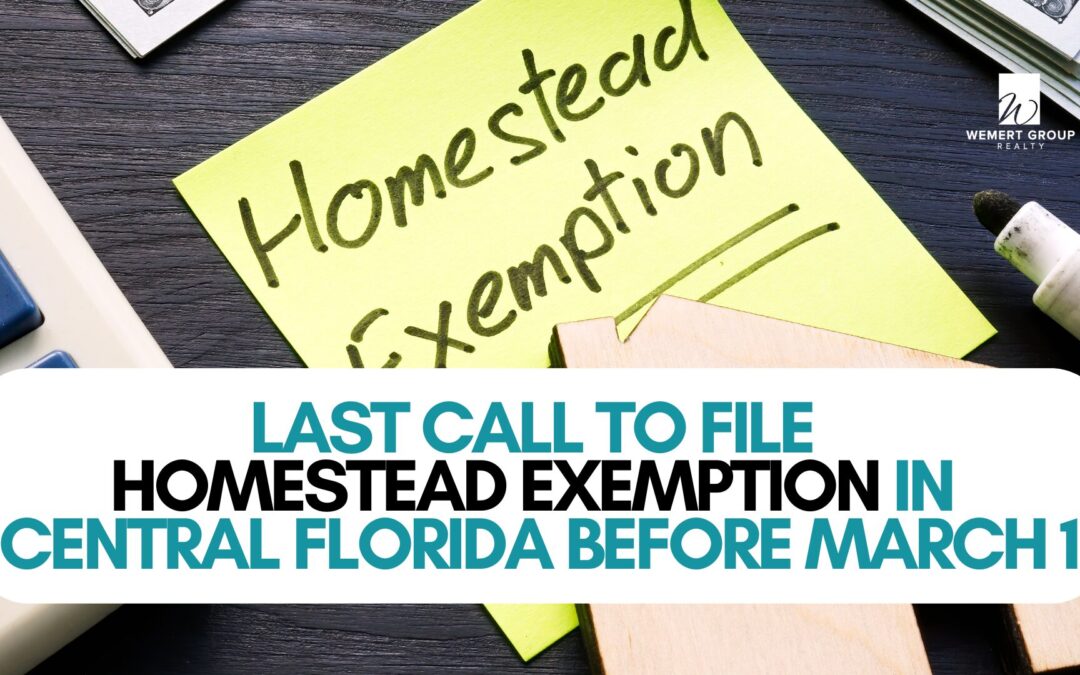 Last Call to File Homestead Exemption in Central Florida Before March 1