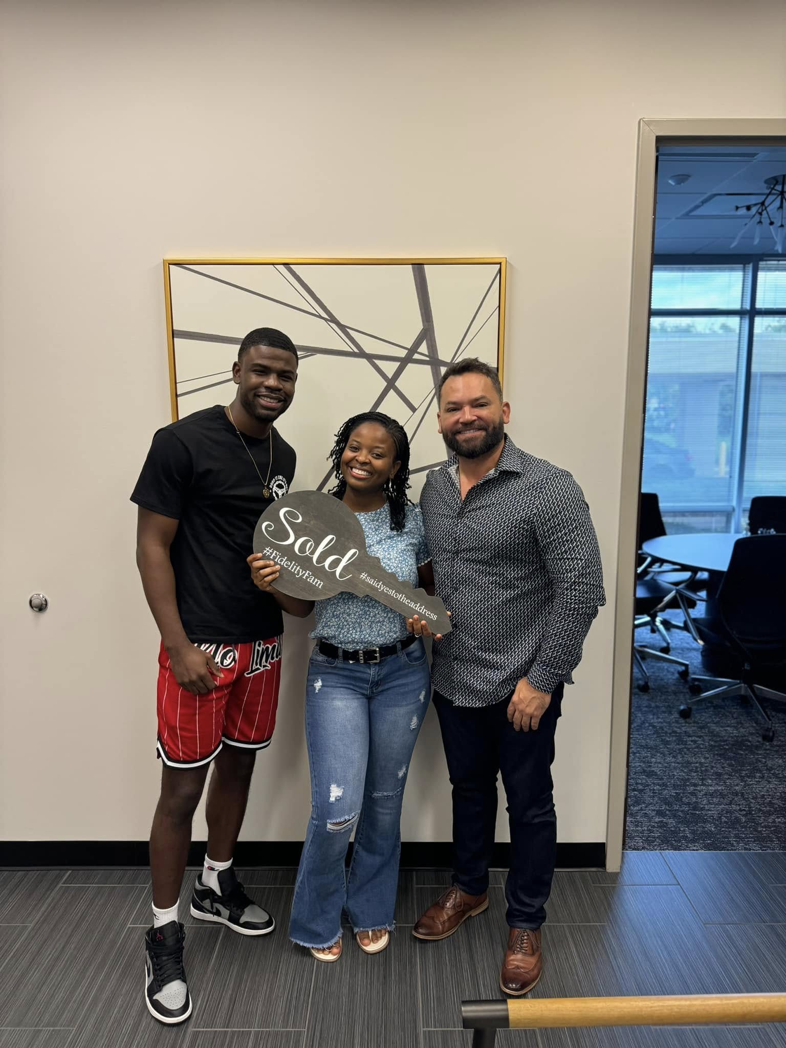 tony lebron at closing with happy clients